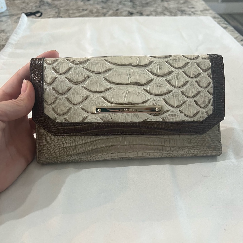 NWT Brahmin tri fold wallet